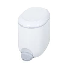 Image of Addis Bathroom Pedal Bin 5L Plastic Waste Rubbish Bin with Lid Grey 518503