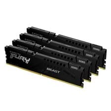 Image of Kingston FURY Beast 128GB DDR5 5600MT/s CL40 Black XMP - Quad 32GB Kit