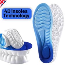 Image of 5D Memory Foam Orthopaedic Massage Insoles For Shoes Women Men UK Size 4-13