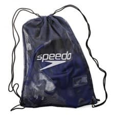 Image of SPEEDO NAVY MESH BAG 35 LITRES SWIMMING BAG HOLDALL FOR KIDS/ADULTS ID AREA NEW
