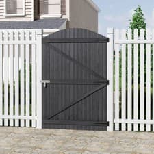 Image of Privacy Gate Wooden Pedestrian Fence Gate Yard Garden Porch Fittings Latch