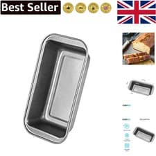 Image of Elegant Grey 2lb Non-Stick Loaf Tin - Freezer and Oven Safe Baking Essential