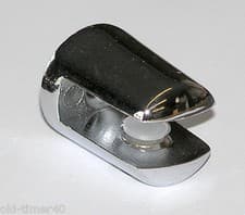 Image of Small Chrome Shelf Bracket Clamp Glass Shelves Support Select Quantity