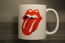 Image of Novelty Ceramic Coffee Mug 11oz - Rolling Stones - Brand New