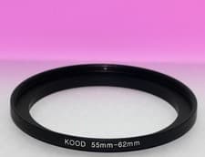 Image of 55-62mm Filter step up ring , fits 55mm size filter size camera lens , KOOD