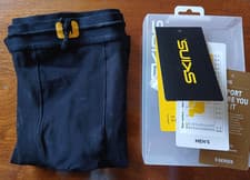 Image of New With Tags Skins Series 5 Men’s Sport Compression Half Tights - BLACK MEDIUM