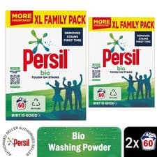 Image of 2x of 60 Wash Persil Bio Washing Powder with Biodegradable Ingredients