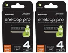 Image of Panasonic Eneloop Pro 930mAh AAA – 8 Pack for Digital Camera Devices