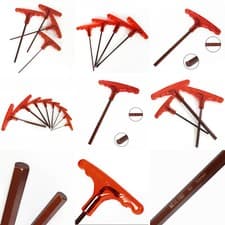 Image of T Handle Allen Key Hex Wrench T Bar Hex Keys Spanner Screwdriver Socket S2 Steel