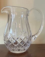 Image of Waterford Lismore Pattern Crystal Pitcher 60 oz 8"H Fine Condition