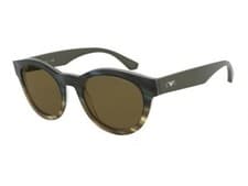Image of Sunglasses Man - Emporio Armani EA 4141 - 979173 Matte Stripped Green Military
