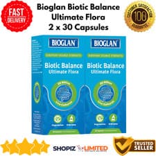 Image of Bioglan Biotic Balance Ultimate Flora 2 x 30 Capsules Probiotic Supplement