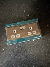 Image of Double socket - Screwless - Polished Chrome - White Insert