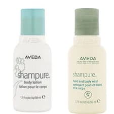 Image of 2x Aveda Shampure Hand & Body Wash & Body Lotion Set Duo 50ml each 100ml Travel