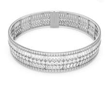 Image of Swarovski Choker Necklace Hyperbola Mixed Cuts Rhodium Plated In Box RRP £900💕