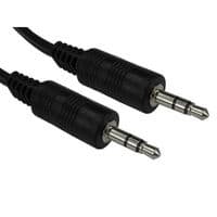 Image of Cables Direct 3m 3.5mm Audio Cable Male to Male Black