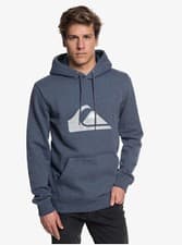 Image of QUIKSILVER HOODIE SWEATSHIRT BIG LOGO NAVY BLUE MENS SIZE M **RRP£55** 40% OFF