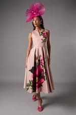 Image of Coast Blush Fit & Flare Dress Womens Occasion Dresses