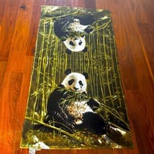 Image of Creative Bath Panda Bear Bamboo Beach Bath 50x27 & Hand 13x13 Towel 100% Cotton