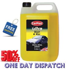 Image of CarPlan Ultra Wax & Wash Car Shampoo, 5 L (Packaging may vary)