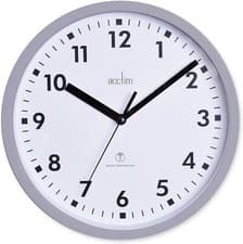 Image of Acctim 74667 Nardo 20cm Radio Controlled Grey Wall Clock