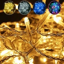 Image of Battery Operated Fairy String Lights 20/30/50/100 LED Outdoor Xmas Party Wedding
