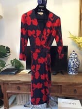 Image of Hobbs London Red Flowery Dress