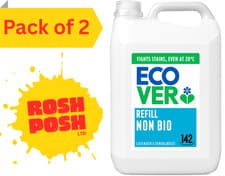 Image of Ecov Non-Concentrated Non-Bio Laundry Liquid Refill-5L (Pack of 2),Total 10L