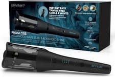 Image of Revamp PROGLOSS Hollywood Curl Protection & Shine Auto Rotating Iron Ionic Tech