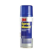 Image of 3M Spray Mount Repositionable Adhesive Spray Can CFC Free Non Staining - 400ml
