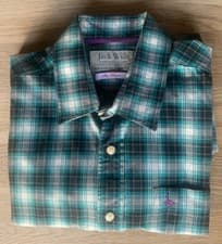 Image of ❌NEW Jack Wills GREEN CHECK SHIRT LONG SLEEVE Size M. RRP £59 FABULOUSLY BRITISH