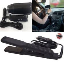Image of 12v Black Travel, Portable, Festival & Camping In Car Hair Dryer & Straighteners