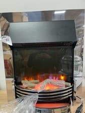 Image of Dimplex Helmsdale Optiflame Inset Electric Fire, Chrome LED Flame Fireplace