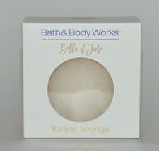 Image of 1 NEW BATH & BODY WORKS KONJAC SPONGE CREAM VEGETABLE FIBERS VEGAN ANTIOXIDANTS 