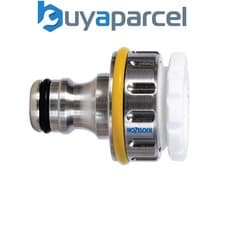 Image of Hozelock 2041P0000 2041 Pro Metal Threaded Tap Connector 12.5-19mm (1/2-3/4in)