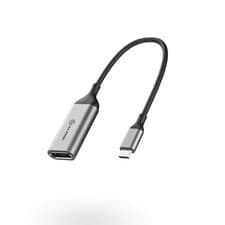 Image of ALOGIC USB-C to DisplayPort Adapter – 15cm; Supports 4K@60Hz; Intelligent LED In