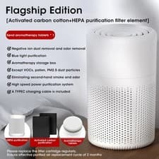 Image of Air Purifier 4 in 1 Carbon H13 HEPA Filter Ioniser Portable Air Cleaner Home