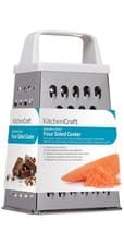 Image of Kitchencraft Stainless Steel 14cm Four Sided Box Grater