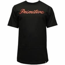 Image of Primitive Apparel Signature Script T-Shirt Black