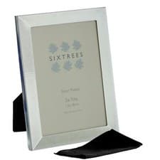 Image of Sixtrees White 6-344-80 Silver Plated 10x8 inch Photo Frame