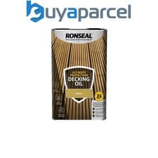 Image of Ronseal 37297 Ultimate Protection Decking Oil Natural 5 litre RSLUDON5L
