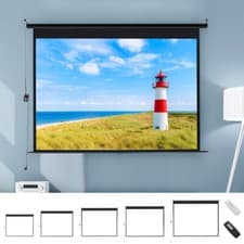 Image of 4:3 Motorized Projector Screen Remote Control Electric Projection Screen 5 Sizes