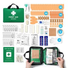 Image of GATARN 320 pcs First Aid Kit Bag Medical Emergency Travel Home Car Taxi Work