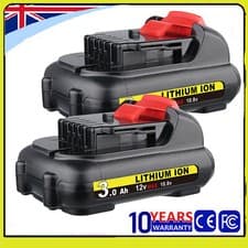 Image of 2X DCB124 For Dewalt DCB120 XR Slide Battery Pack 12V 10.8V 3.0Ah Li-ion DCB126