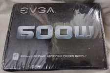 Image of Evga 600 W1, 80+ White 600W, Power Supply 100-W1-0600-K3, Black