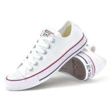 Image of Converse Unisex Low Top Canvas Shoes All Star Chuck Taylor Lace Up Trainers