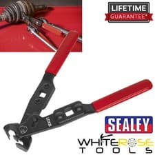 Image of Sealey Ear-Type Clip Pliers Extra Heavy-Duty Steel Automotive Garage
