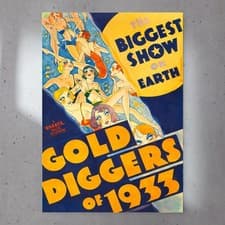 Image of Gold Diggers of 1933 (1933) A4 Movie Poster Premium Gloss 230gsm Paper 001