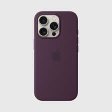Image of Genuine Apple iPhone 16 PRO 6.3'' MagSafe Silicone Case Cover PLUM