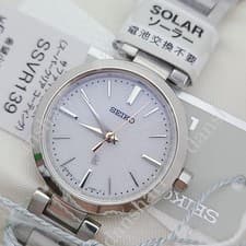 Image of Seiko Lukia Essential Collection SSVR139 Solar-Powered Women's Watch 84-C86 NEW